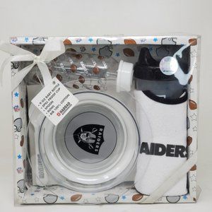 NFL Raiders 5 Piece Infant feeding Set